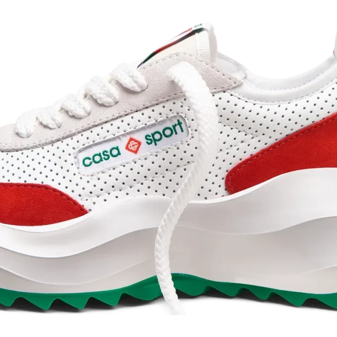 Herren-Sneaker Atlantis in Weiß und Rot