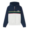 Hoodie mit Viertelreißverschluss und Farbblock-Design Hoodie mit Viertelreißverschluss und Farbblock-Design