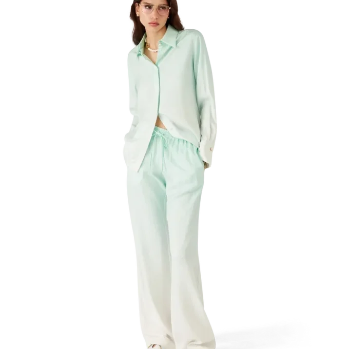 Hose aus Jacquard mit Monogramm-Farbverlauf