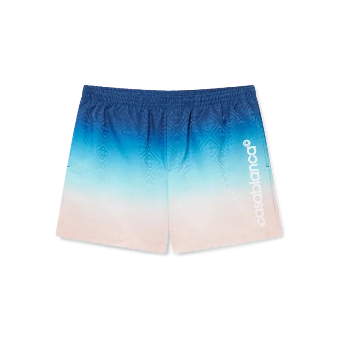Jacquard-Badeshorts mit Farbverlauf