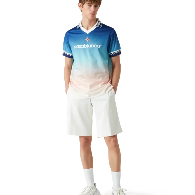 Jacquard-Fußballhemd mit Farbverlauf