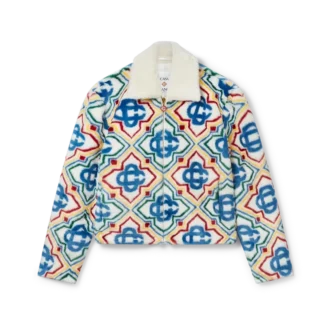 Jacquard-Kunstfelljacke