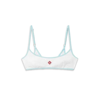 Jacquard-Monogramm-Bikini-Oberteil