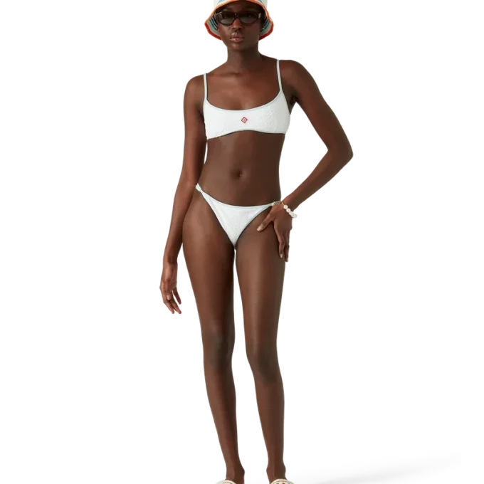 Bikini-Höschen mit Jacquard-Monogramm Bikini-Höschen mit Jacquard-Monogramm