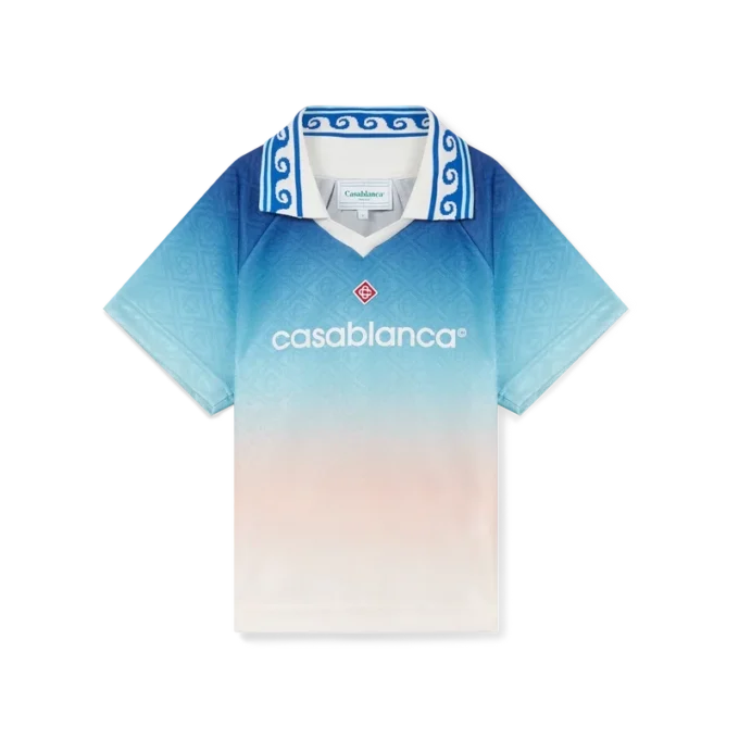 Jacquard-Monogramm-Fußballhemd