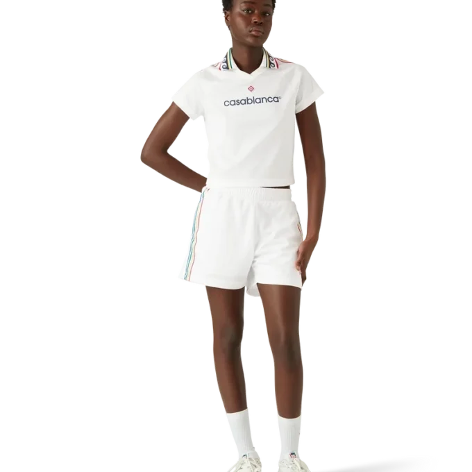 Jacquard-Monogram-Fußballshorts