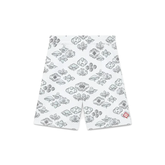 Jacquard-Motiv-Shorts