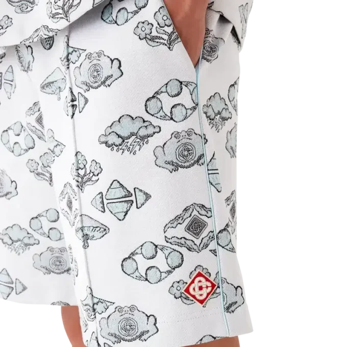 Jacquard-Motiv-Shorts