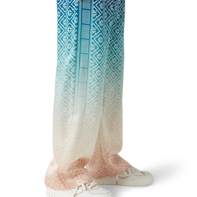 Jacquard-Seiden-Hose mit Farbverlauf Jacquard-Seiden-Hose mit Farbverlauf