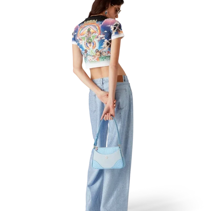 Jeans mit Kristallverzierung