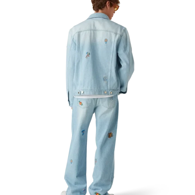 Jeansjacke mit gesticktem Motiv Jeansjacke mit gesticktem Motiv