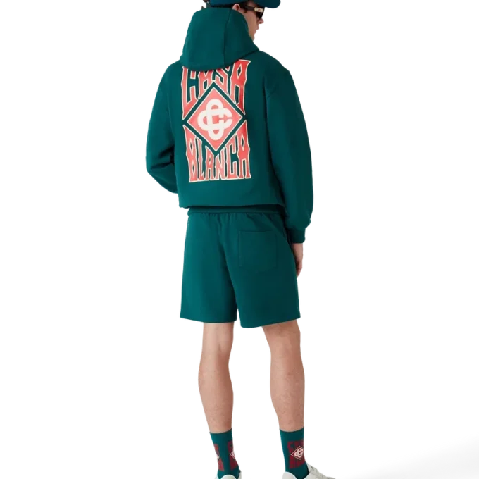 Kapuzenpullover mit Gothic-Logo Kapuzenpullover mit Gothic-Logo