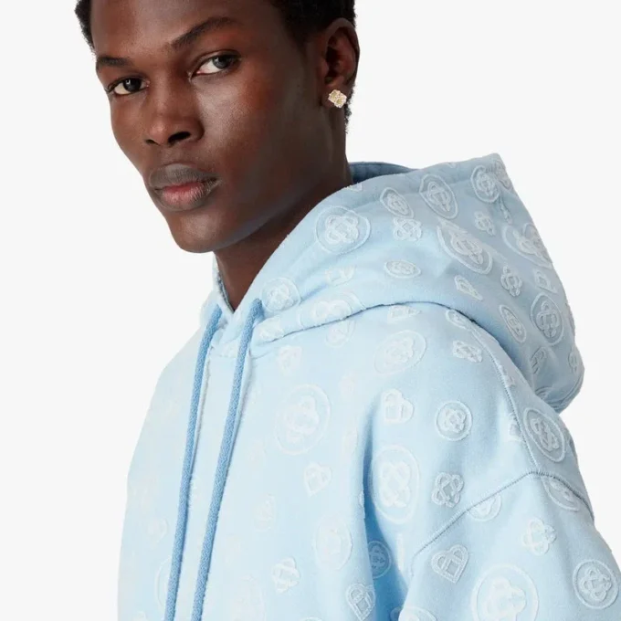 Kapuzenpullover mit Monogramm-Applikation Kapuzenpullover mit Monogramm-Applikation