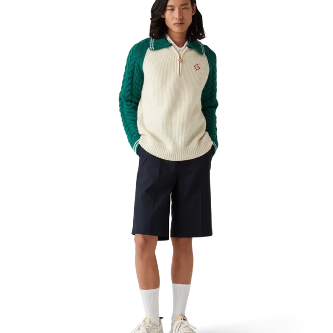 Kaschmir-Pullover mit Zopfmuster Kaschmir-Pullover mit Zopfmuster