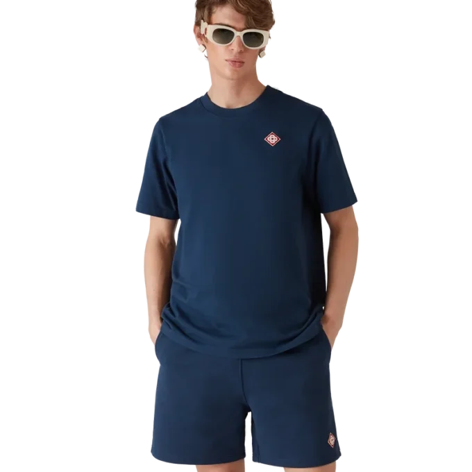 Kurzarm-T-Shirt mit Diamant-Logo Kurzarm-T-Shirt mit Diamant-Logo