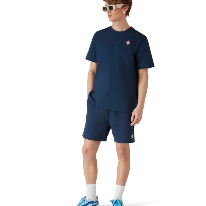 Kurzarm-T-Shirt mit Diamant-Logo Kurzarm-T-Shirt mit Diamant-Logo