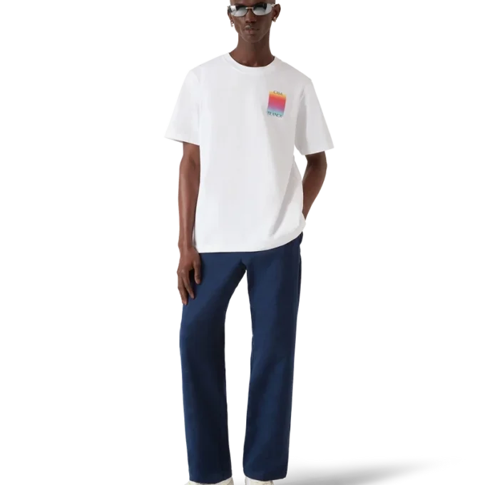 Kurzarm-T-Shirt mit Gradient-Square-Logo Kurzarm-T-Shirt mit Gradient-Square-Logo