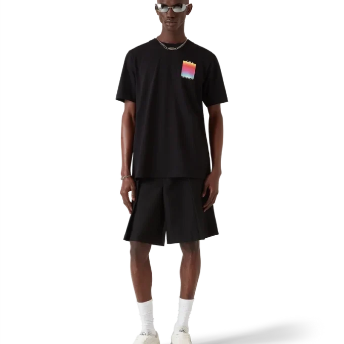 Kurzarm-T-Shirt mit Gradient-Square-Logo Kurzarm-T-Shirt mit Gradient-Square-Logo