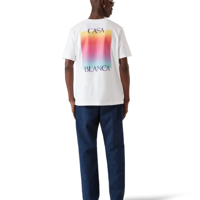 Kurzarm-T-Shirt mit Gradient-Square-Logo Kurzarm-T-Shirt mit Gradient-Square-Logo