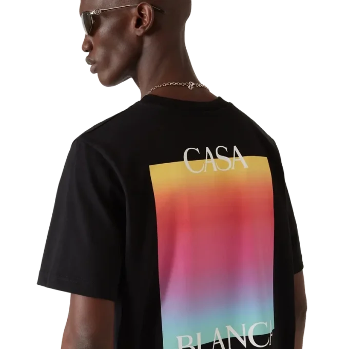 Kurzarm-T-Shirt mit Gradient-Square-Logo Kurzarm-T-Shirt mit Gradient-Square-Logo