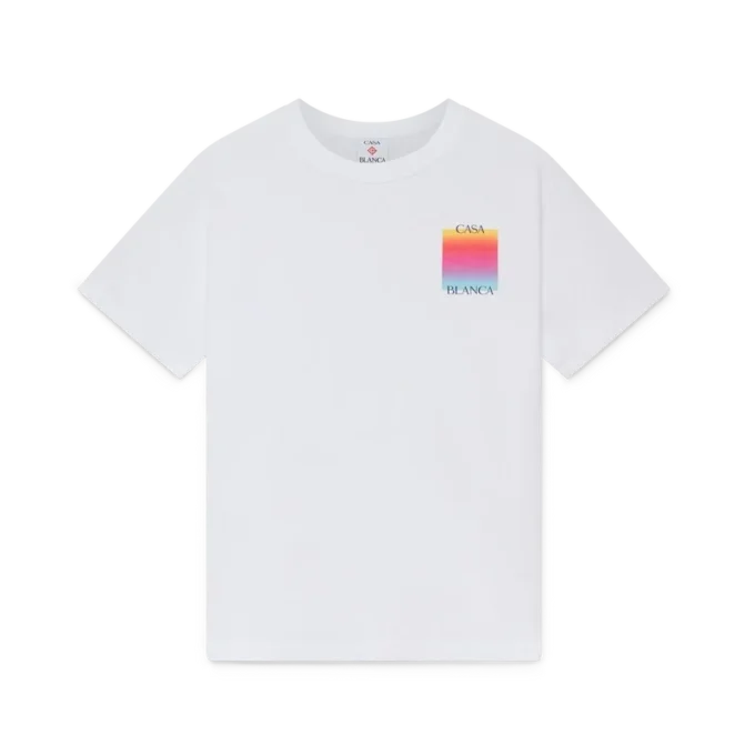 Kurzarm-T-Shirt mit Gradient-Square-Logo Kurzarm-T-Shirt mit Gradient-Square-Logo
