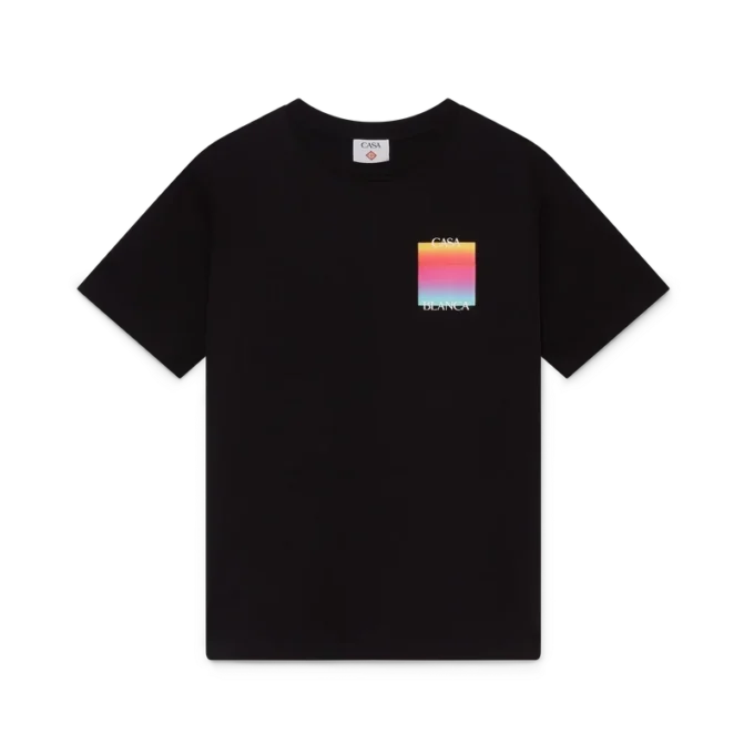 Kurzarm-T-Shirt mit Gradient-Square-Logo Kurzarm-T-Shirt mit Gradient-Square-Logo