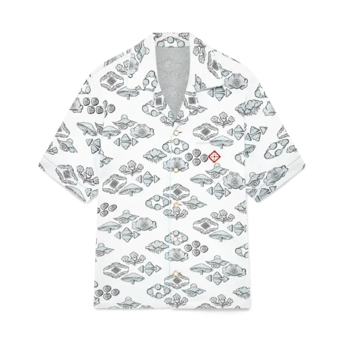 Kurzarmhemd mit Jacquard-Motiv Kurzarmhemd mit Jacquard-Motiv