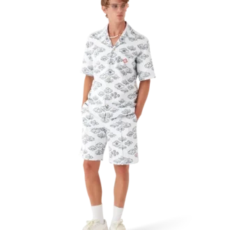 Kurzarmhemd mit Jacquard-Motiv