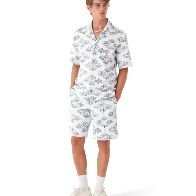 Kurzarmhemd mit Jacquard-Motiv Kurzarmhemd mit Jacquard-Motiv