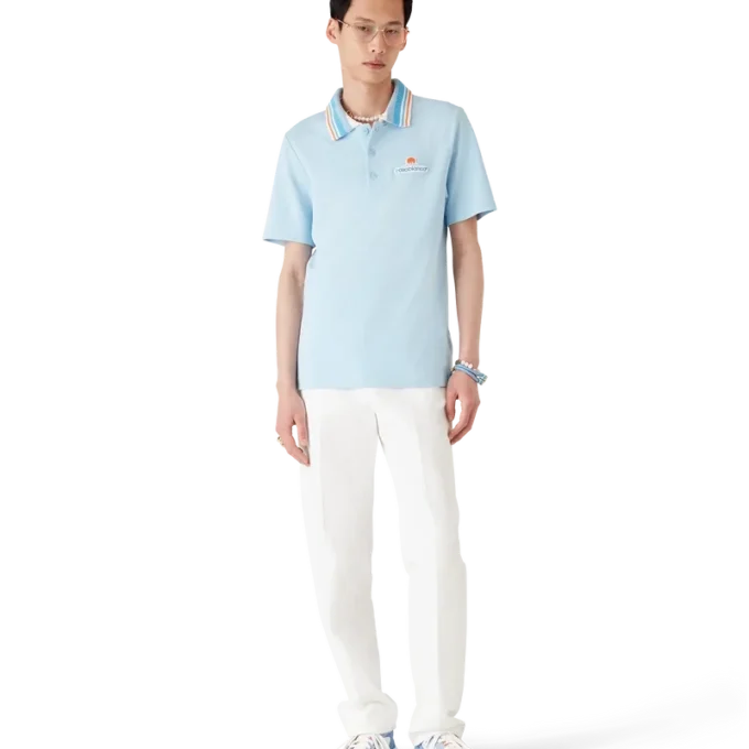 Kurzärmeliges Polohemd aus Strick-Piqué