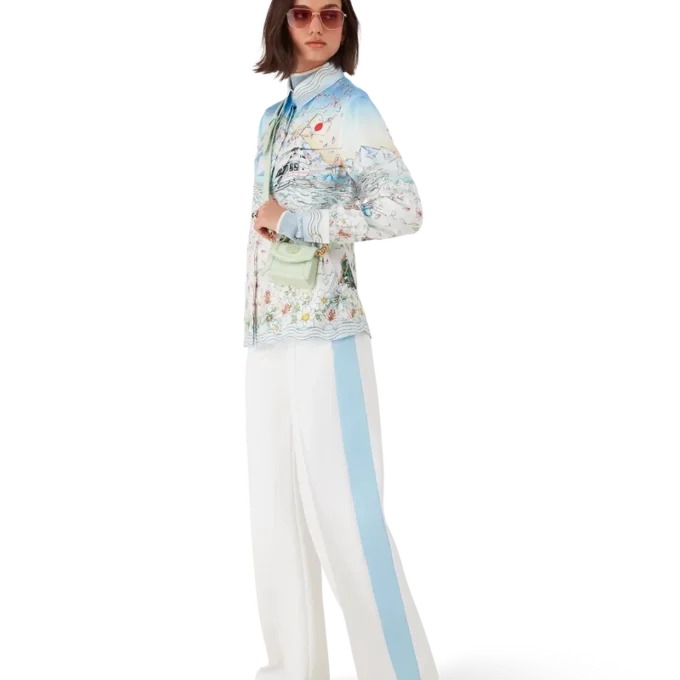 L’hiver Fleuri Langarmhemd aus Seidentwill L’hiver Fleuri Langarmhemd aus Seidentwill