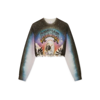 La Pramonition Kurzarmpullover aus Kaschmirmischung