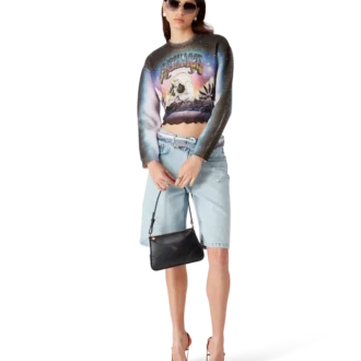 La Pramonition Kurzarmpullover aus Kaschmirmischung