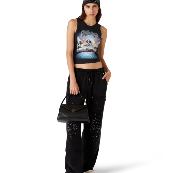 La Pramonition Sweathose mit Kristallverzierung