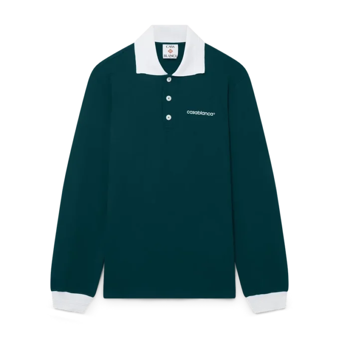 Langarm-Poloshirt