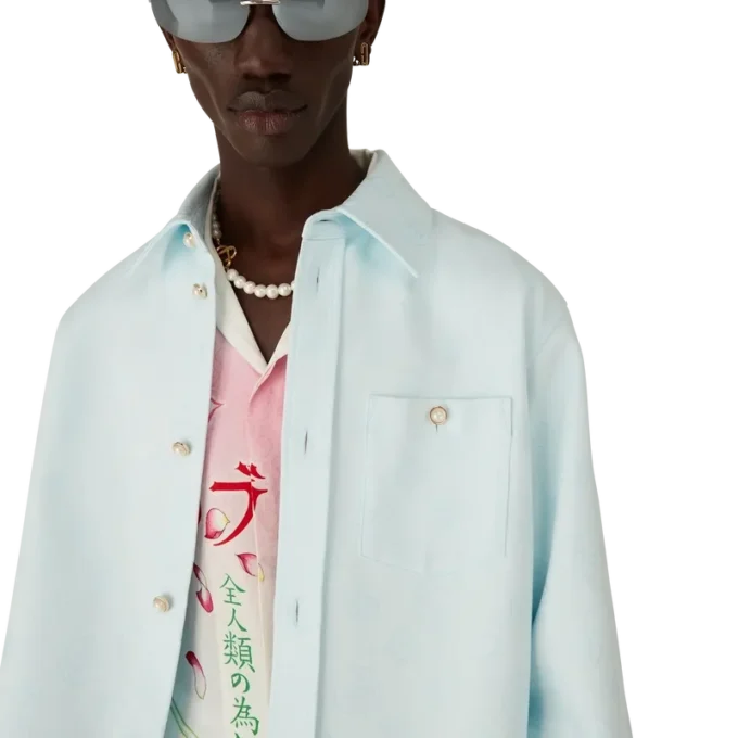 Langarmhemd mit Baumwoll-Monogramm