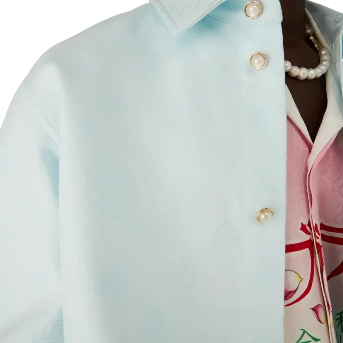 Langarmhemd mit Baumwoll-Monogramm