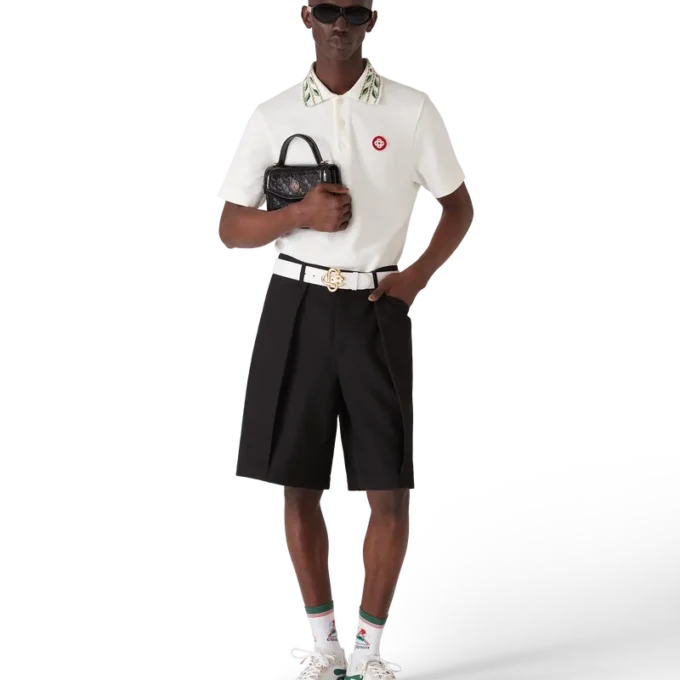 Laurel Piqué-Poloshirt mit kurzen Ärmeln