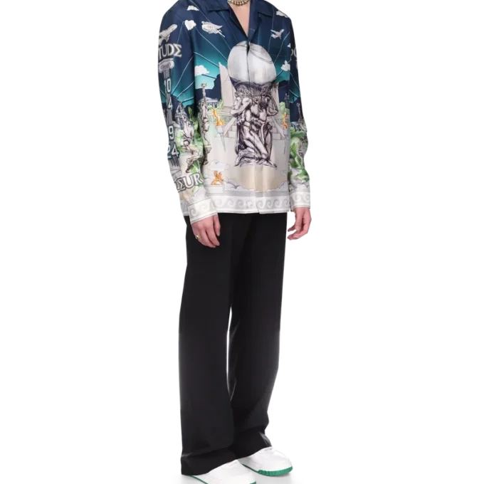 Le Temple Du Sport Seidenhemd