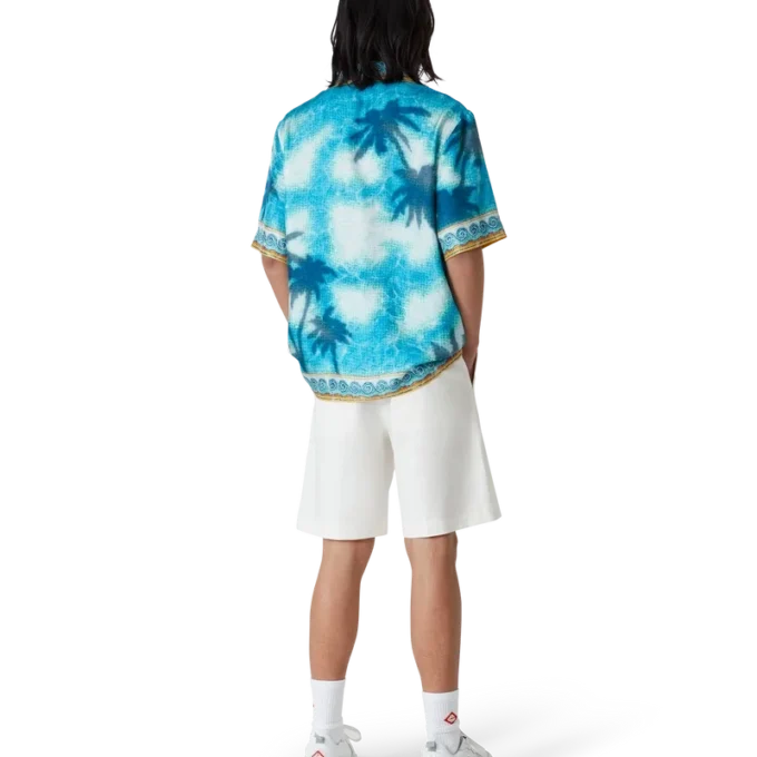 Leinen-Plissee-Shorts