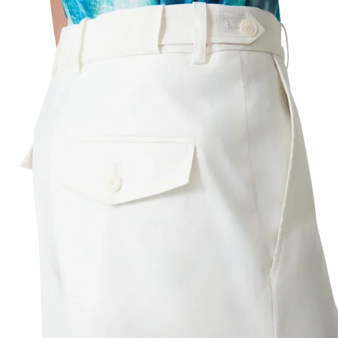 Leinen-Plissee-Shorts