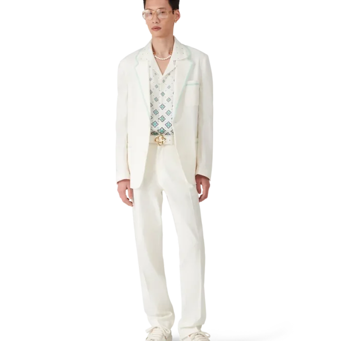 Leinenhose mit Falten