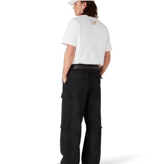 Los Angeles Store bedrucktes Logo-T-Shirt mit kurzen Ärmeln