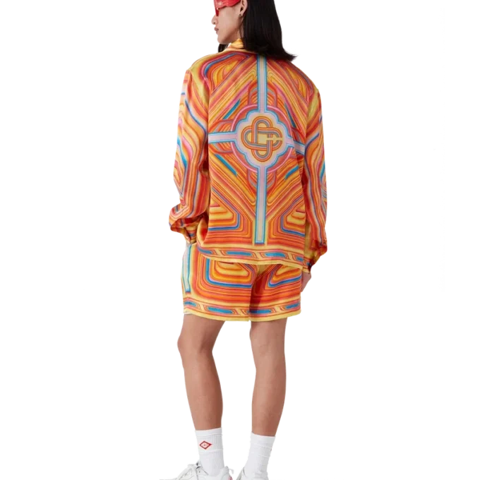 Low Rider Langarm-Seidenhemd