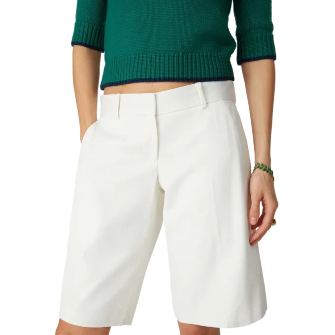 Lässige, maßgeschneiderte Shorts aus Wolle