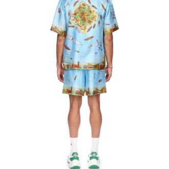 Maison Sur Piloti Seidenhemd