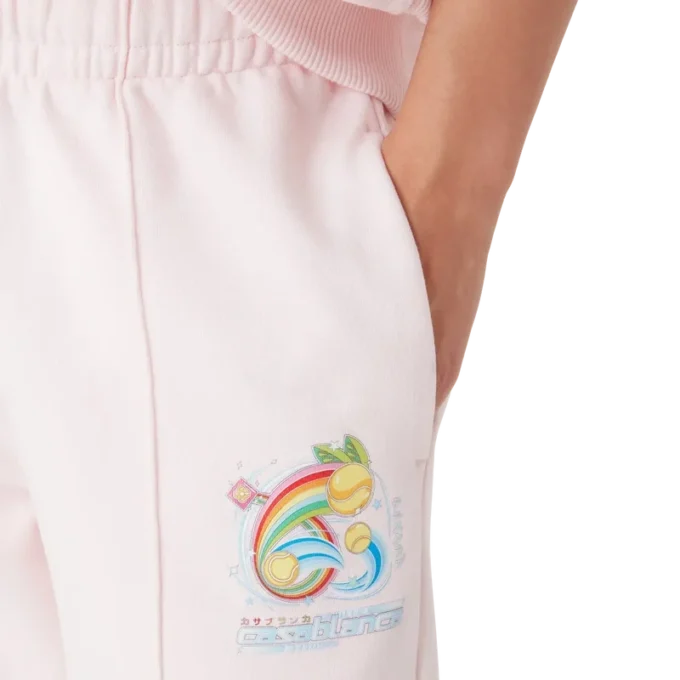 Manga Tennisball-Jogginghose mit offenem Saum Manga Tennisball-Jogginghose mit offenem Saum