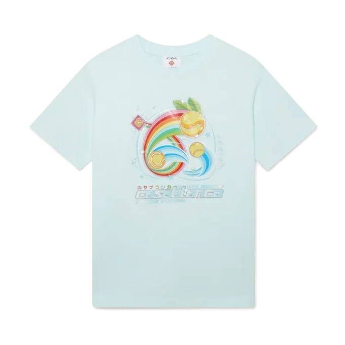 Manga-Tennisball-T-Shirt mit kurzen Shorts