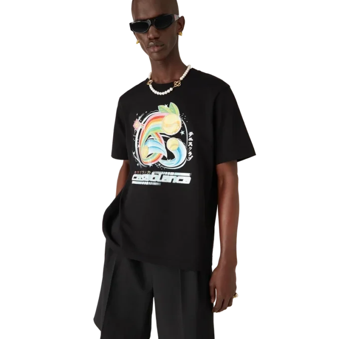 Manga-Tennisball-T-Shirt mit kurzen Shorts