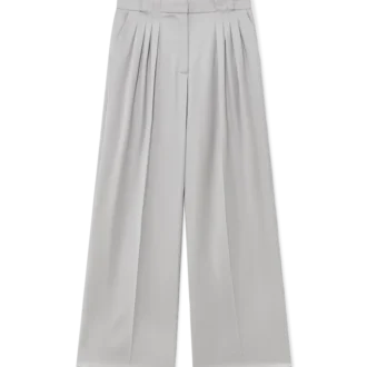 Maßgeschneiderte Hose aus Wolle mit dreifacher Falte